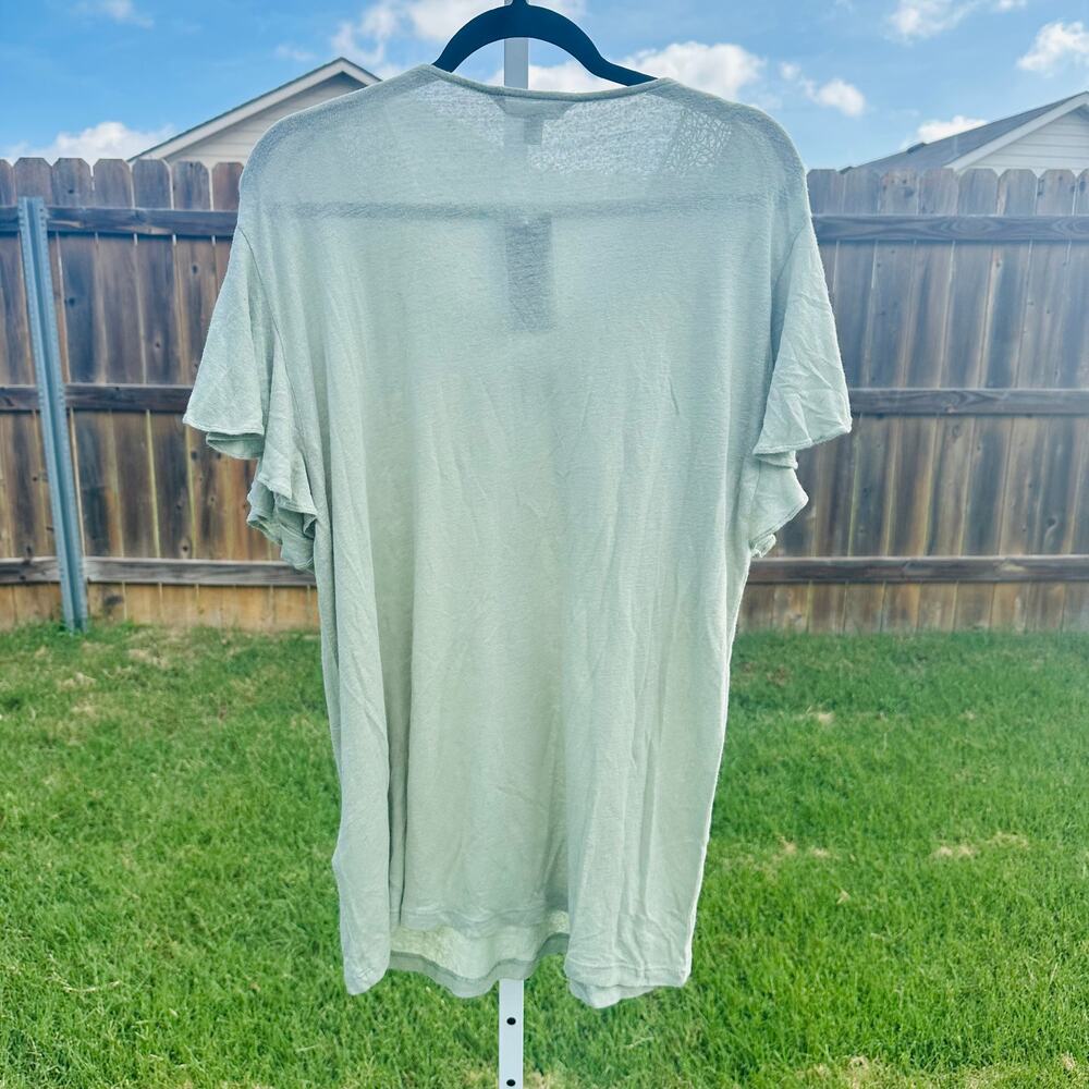 Ralph Lauren Mint Green Blouse 2X - Picture 2 of 5